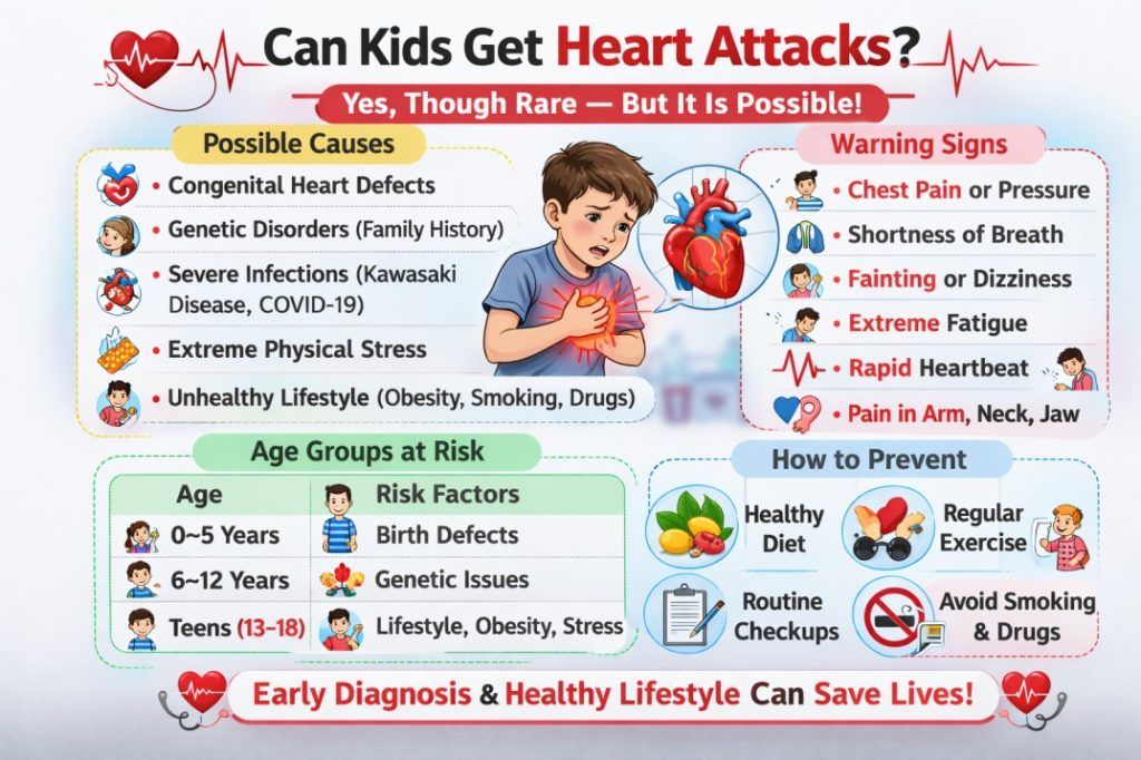 Can kids get heart attacks