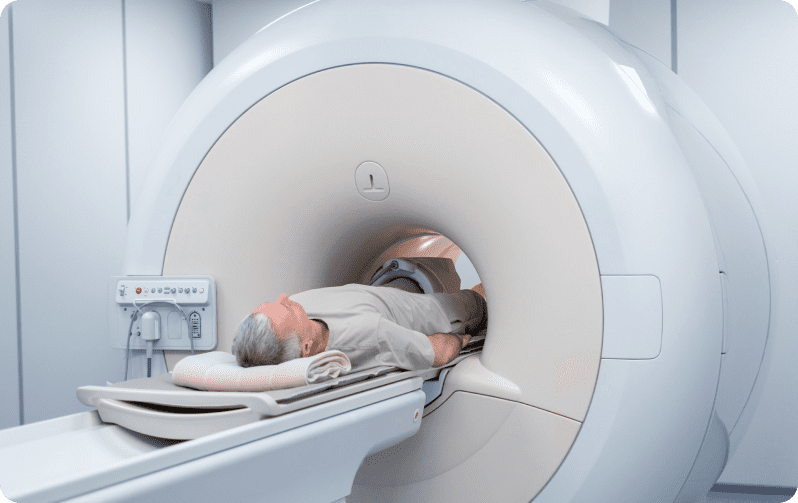 High Blood Pressure & Hypertension Treatment in Dubai - اضطرابات الأوعية الدموية - MRI scan procedure for medical diagnosis and body imaging.